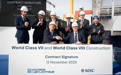 MSC CRUCEROS CONSOLIDA SU FUTURO CON DOS NUEVOS MEGABARCOS WORLD CLASS Y CELEBRA HITOS DE CONSTRUCCIÓN EN SAINT-NAZAIRE