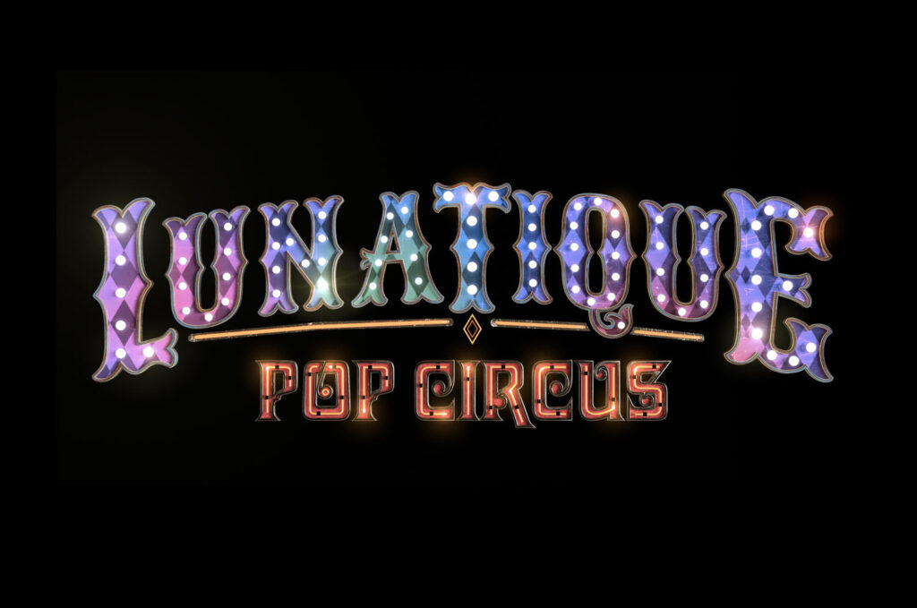 Logo oficial del espectáculo Lunatique Pop Circus del Norwegian Luna