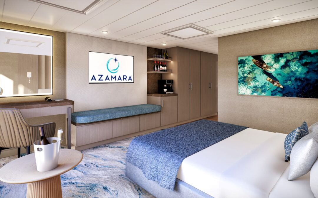 Renderizado del nuevo diseño de suites en Azamara