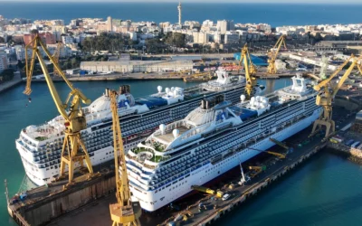 EL ABRIL DE LAS GRANDES TRANSFORMACIONES: HARMONY OF THE SEAS, MSC SEASHORE Y NORWEGIAN SUN, EN DIQUE SECO