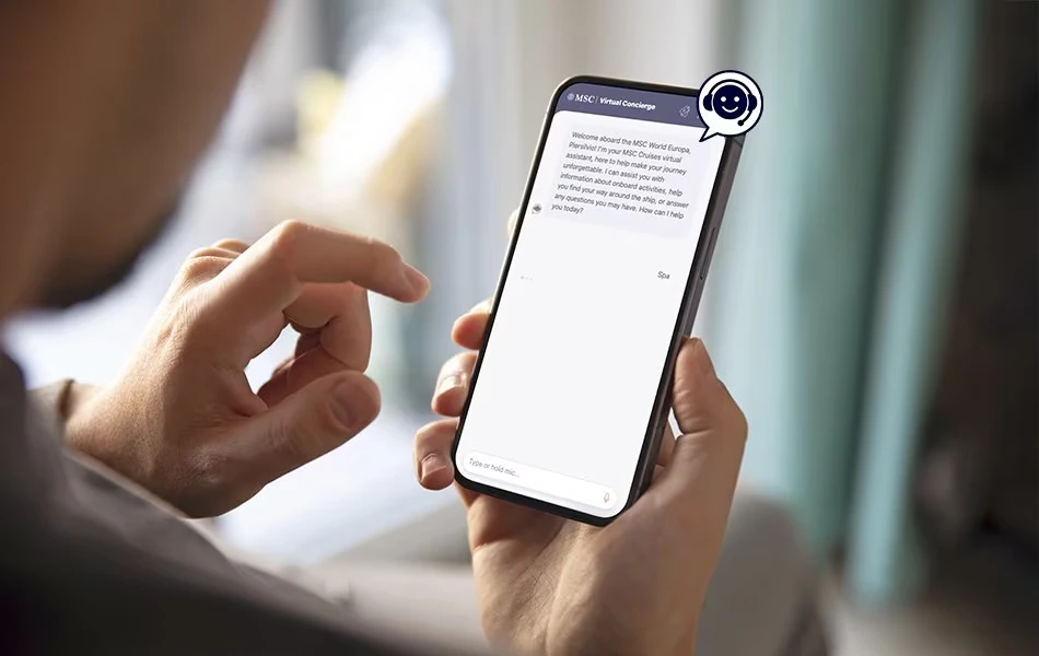 MSC CRUCEROS LANZA CONSERJE MSC: LA INTELIGENCIA ARTIFICIAL QUE HABLA 90 IDIOMAS Y MEJORA UN 93% LA EXPERIENCIA A BORDO